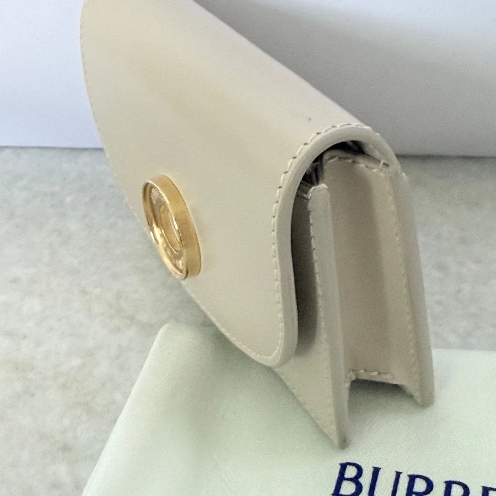 Burberry Leather‎ Folding Wallet in Limestone, 81046941